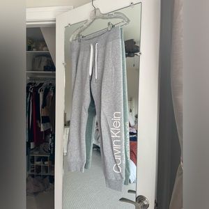 Calvin Klein Performance Joggers in Gray, Size Small